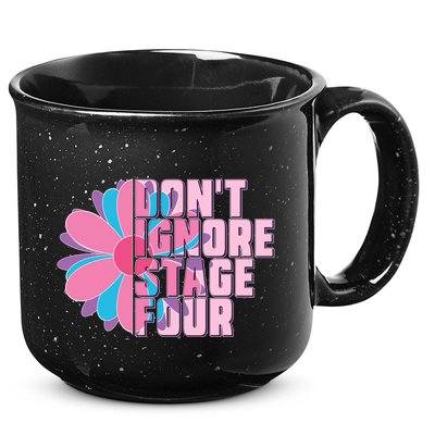 Don't Ignore Stage Four Breast Cancer Awareness 15oz Campfire Ceramic Mug