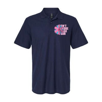 Don't Ignore Stage Four Breast Cancer Awareness Softstyle Adult Sport Polo