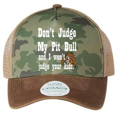 Don't Judge My Pit Bull Legacy Tie Dye Trucker Hat