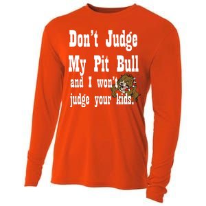 Don't Judge My Pit Bull Cooling Performance Long Sleeve Crew