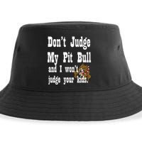 Don't Judge My Pit Bull Sustainable Bucket Hat