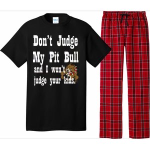 Don't Judge My Pit Bull Pajama Set