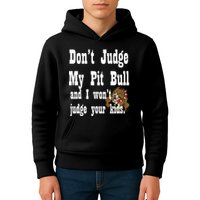 Don't Judge My Pit Bull Kids Hoodie