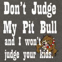 Don't Judge My Pit Bull Cotton Canvas Backpack