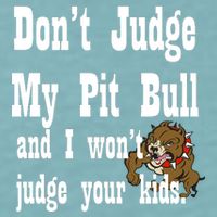 Don't Judge My Pit Bull Sueded Cloud Jersey T-Shirt