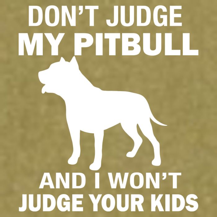 Don't Judge My Pitbull I Won't Judge Your Kids Garment-Dyed Women's Muscle Tee