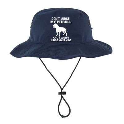 Don't Judge My Pitbull I Won't Judge Your Kids Legacy Cool Fit Booney Bucket Hat