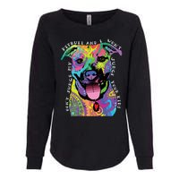 Don't Judge My Pitbull Won't Judge Your Kids Womens California Wash Sweatshirt