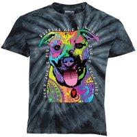 Don't Judge My Pitbull Won't Judge Your Kids Kids Tie-Dye T-Shirt