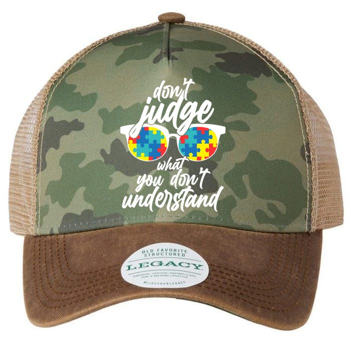 Don't Judge What You Don't Understand Autism Awareness Legacy Tie Dye Trucker Hat