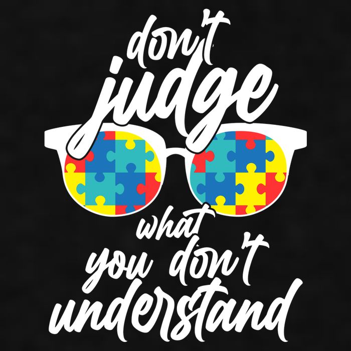 Don't Judge What You Don't Understand Autism Awareness Ladies PosiCharge Tri-Blend Wicking Tank