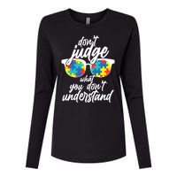 Don't Judge What You Don't Understand Autism Awareness Womens Cotton Relaxed Long Sleeve T-Shirt