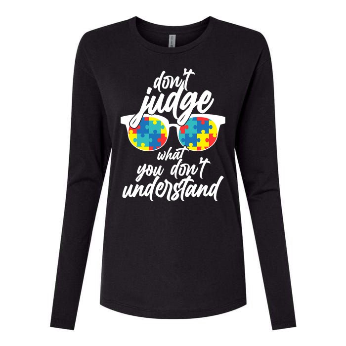 Don't Judge What You Don't Understand Autism Awareness Womens Cotton Relaxed Long Sleeve T-Shirt