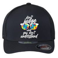 Don't Judge What You Don't Understand Autism Awareness Flexfit Unipanel Trucker Cap