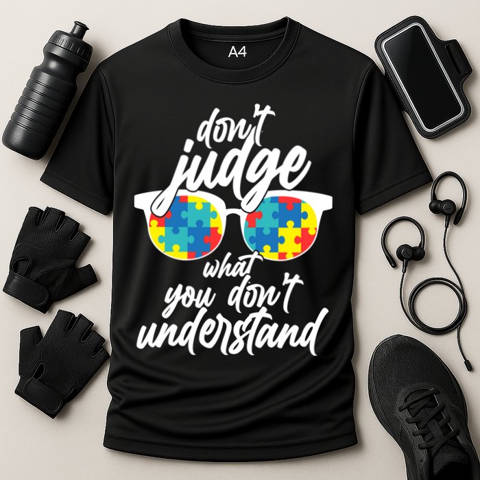 Don't Judge What You Don't Understand Autism Awareness Performance Shirt