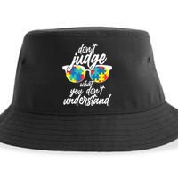 Don't Judge What You Don't Understand Autism Awareness Sustainable Bucket Hat