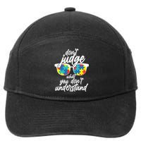 Don't Judge What You Don't Understand Autism Awareness 7-Panel Snapback Hat