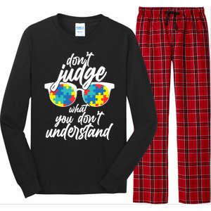 Don't Judge What You Don't Understand Autism Awareness Long Sleeve Pajama Set