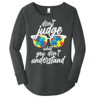 Don't Judge What You Don't Understand Autism Awareness Women's Perfect Tri Tunic Long Sleeve Shirt