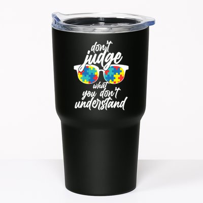 Don't Judge What You Don't Understand Autism Awareness Tumbler