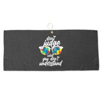 Don't Judge What You Don't Understand Autism Awareness Large Microfiber Waffle Golf Towel