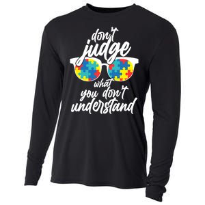 Don't Judge What You Don't Understand Autism Awareness Cooling Performance Long Sleeve Crew