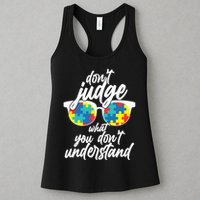 Don't Judge What You Don't Understand Autism Awareness Womens Tank Top