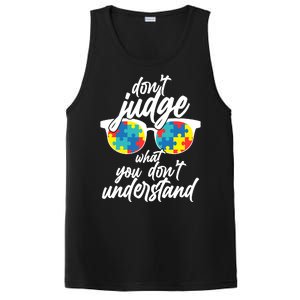 Don't Judge What You Don't Understand Autism Awareness PosiCharge Competitor Tank