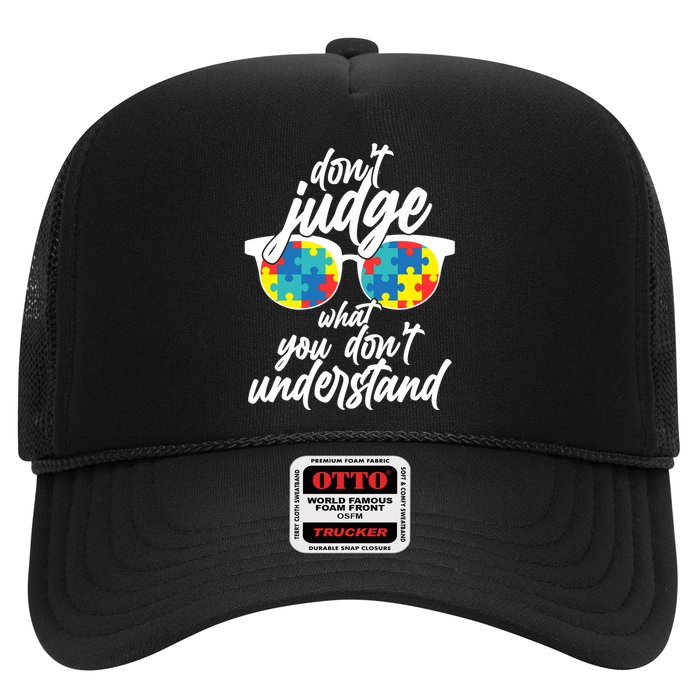 Don't Judge What You Don't Understand Autism Awareness Trucker Hat