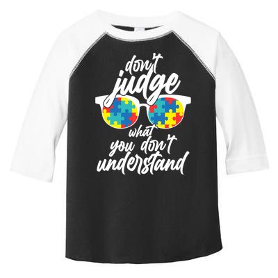 Don't Judge What You Don't Understand Autism Awareness Toddler Fine Jersey T-Shirt