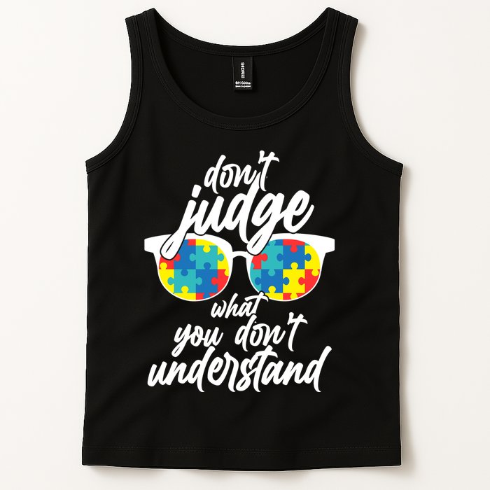 Don't Judge What You Don't Understand Autism Awareness Tank Top