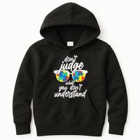Don't Judge What You Don't Understand Autism Awareness Kids Hoodie