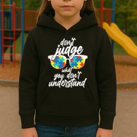 Don't Judge What You Don't Understand Autism Awareness Kids Hoodie