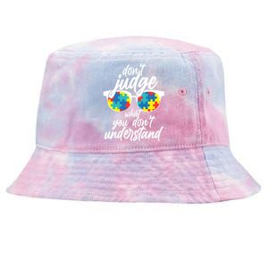 Don't Judge What You Don't Understand Autism Awareness Tie-Dyed Bucket Hat