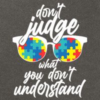 Don't Judge What You Don't Understand Autism Awareness Cotton Canvas Backpack
