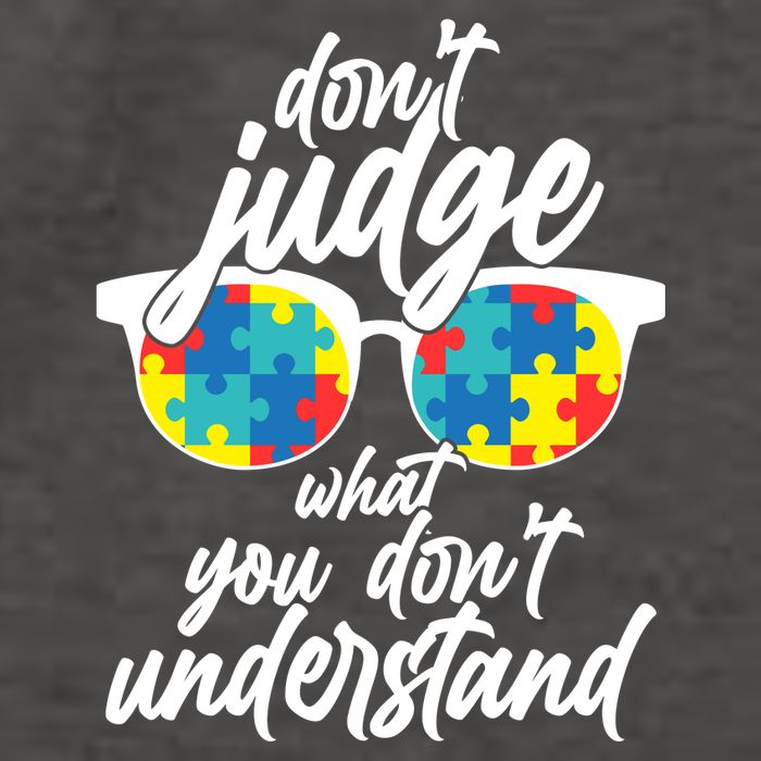 Don't Judge What You Don't Understand Autism Awareness Vector Backpack