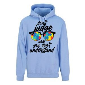 Don't Judge What You Don't Understand Autism Awareness Unisex Surf Hoodie