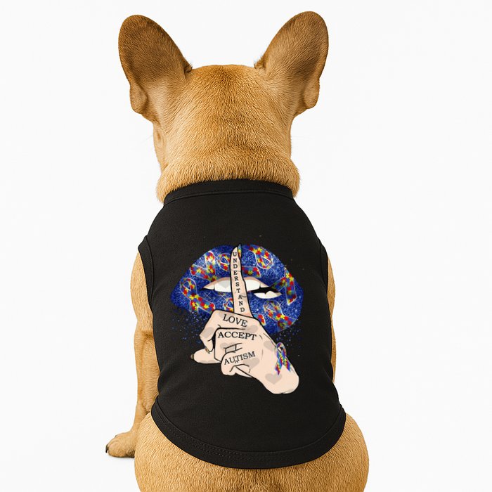 Don't Judge What You Don't Understand Autism Awareness Lip Doggie Tank