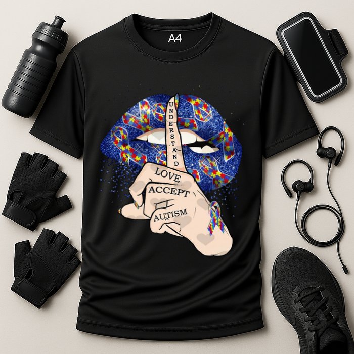 Don't Judge What You Don't Understand Autism Awareness Lip Performance Shirt