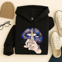 Don't Judge What You Don't Understand Autism Awareness Lip Hoodie
