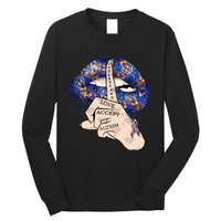 Don't Judge What You Don't Understand Autism Awareness Lip Long Sleeve Shirt
