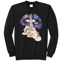 Don't Judge What You Don't Understand Autism Awareness Lip Sweatshirt