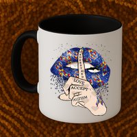 Don't Judge What You Don't Understand Autism Awareness Lip Mug