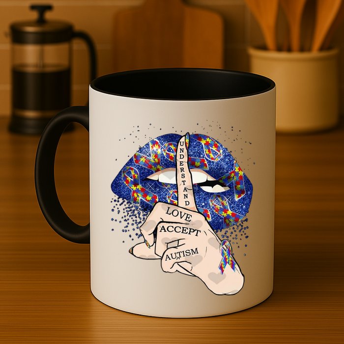 Don't Judge What You Don't Understand Autism Awareness Lip Mug