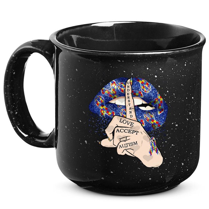 Don't Judge What You Don't Understand Autism Awareness Lip 15oz Campfire Ceramic Mug