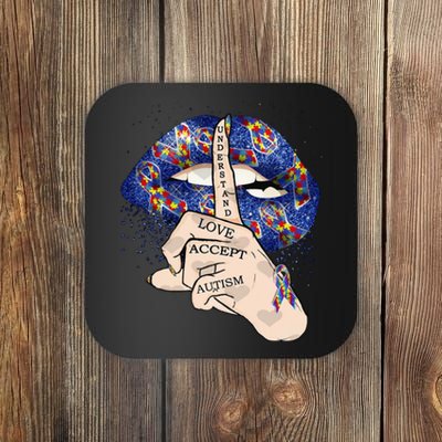 Don't Judge What You Don't Understand Autism Awareness Lip Coaster