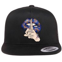 Don't Judge What You Don't Understand Autism Awareness Lip Flat Bill Trucker Hat