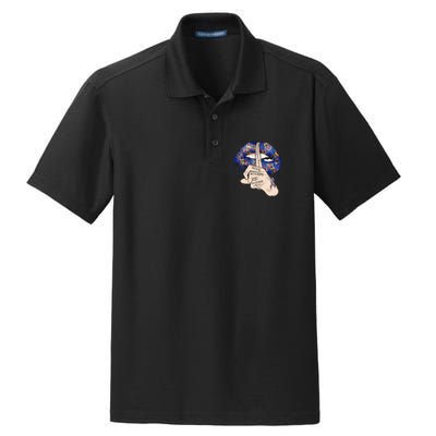 Don't Judge What You Don't Understand Autism Awareness Lip Dry Zone Grid Polo