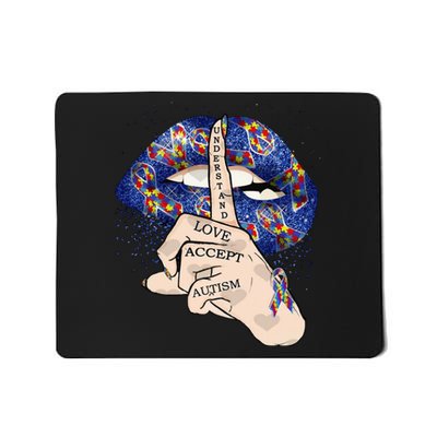 Don't Judge What You Don't Understand Autism Awareness Lip Mousepad