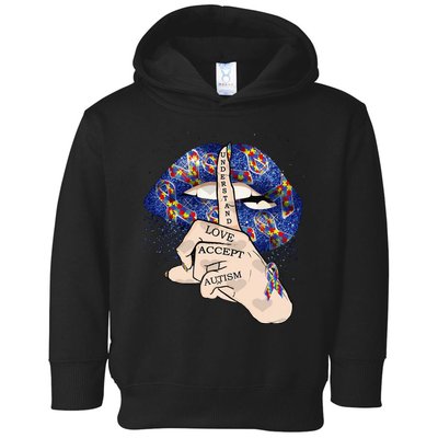 Don't Judge What You Don't Understand Autism Awareness Lip Toddler Hoodie